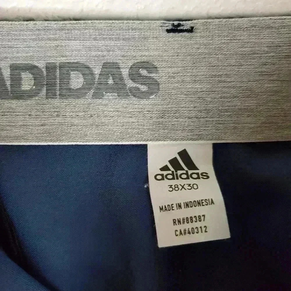 Mens Blue Adidas Golf Pants Sz 38x29